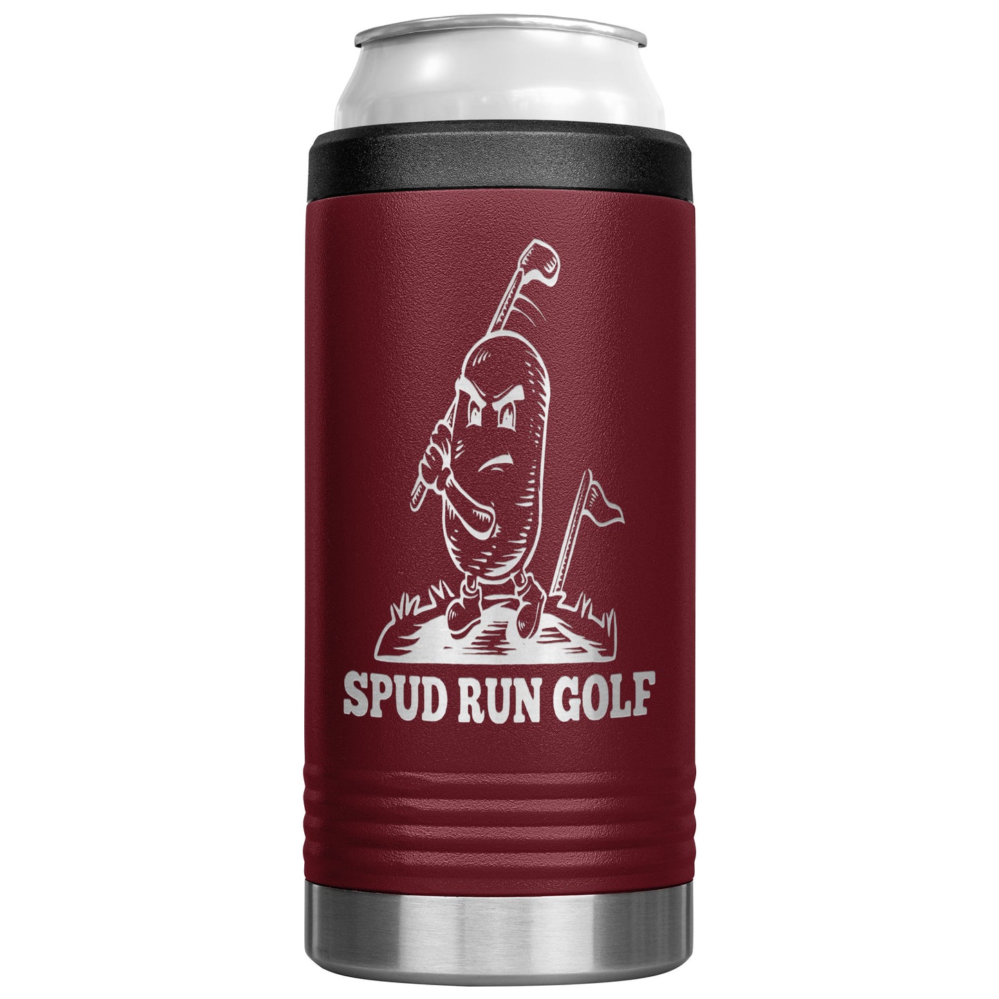 Spud Run Golf 12oz Can Koozie