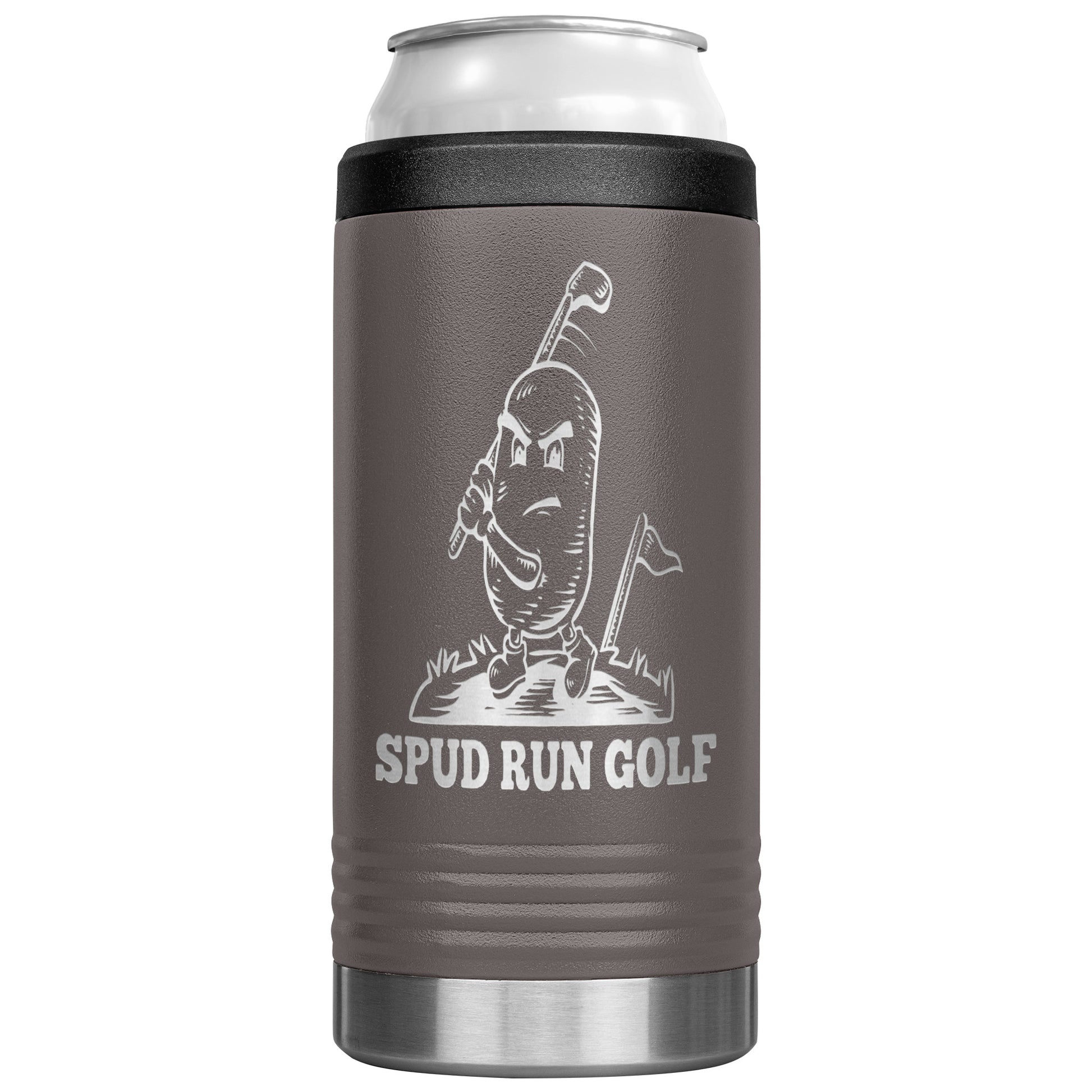 Spud Run Golf 12oz Can Koozie - Main Image
