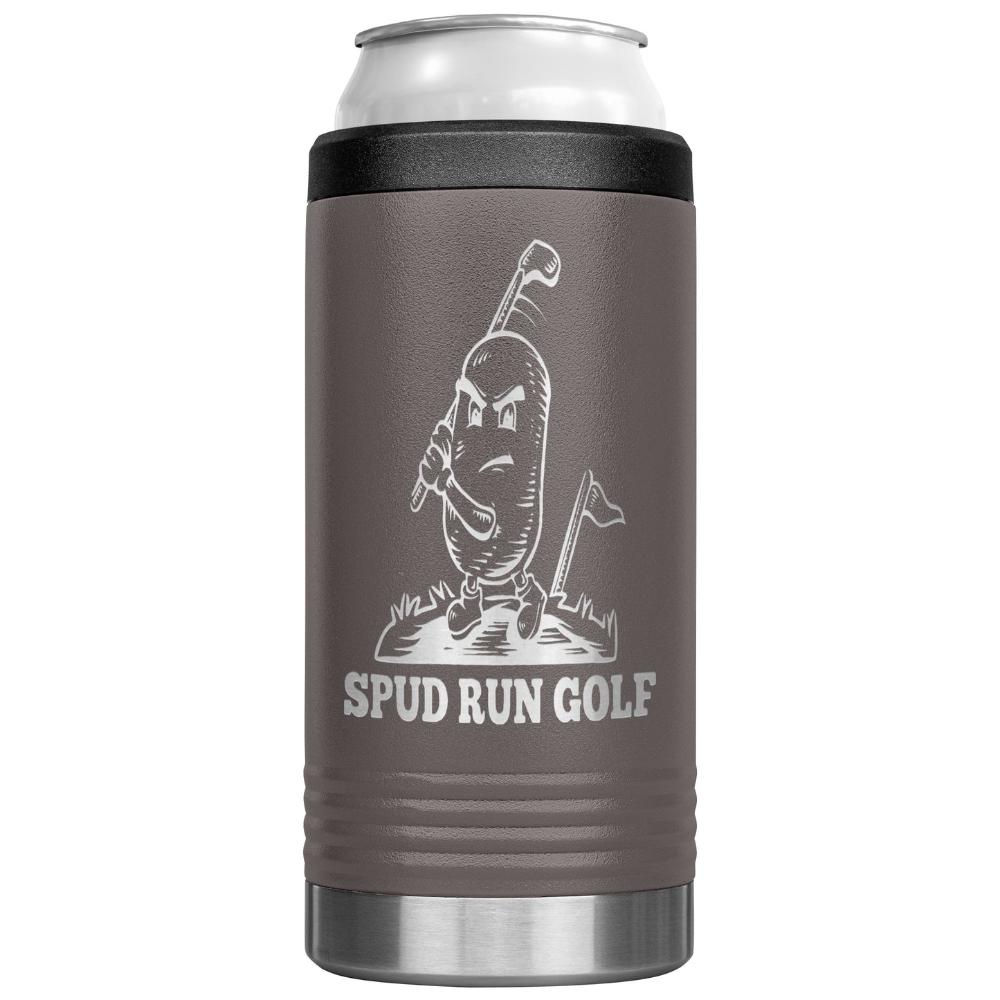 Spud Run Golf 12oz Can Koozie